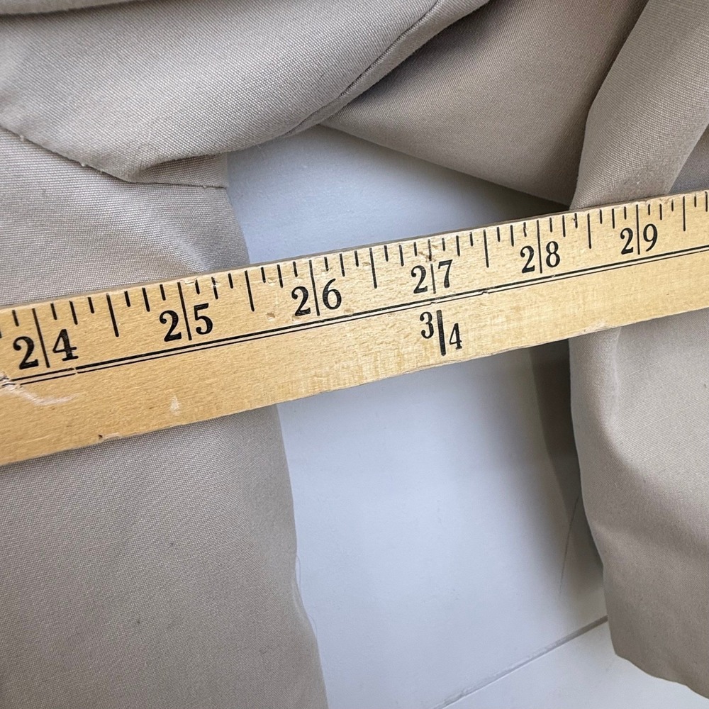 Vintage Eddie Bauer Down Lined Hidden Placket Trench Coat Heritage Tan 44 - Picture 10 of 13